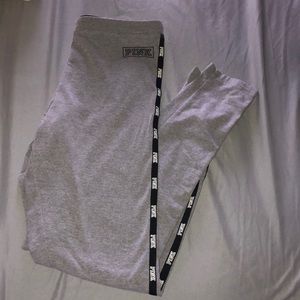 l PINK LEGGINGS - GREY